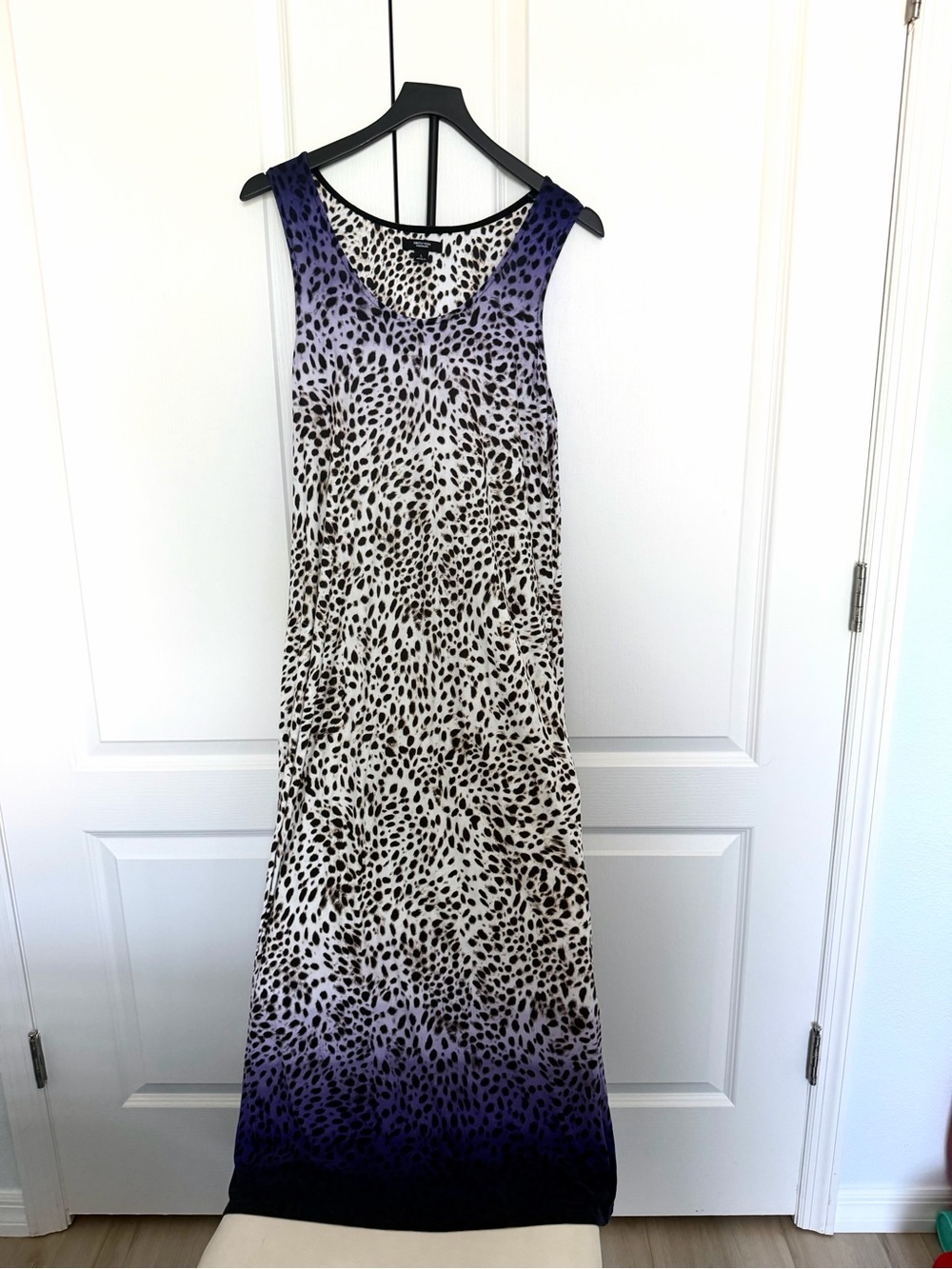 Simply Vera Vera Wang White and Black Spotted Maxi Dress